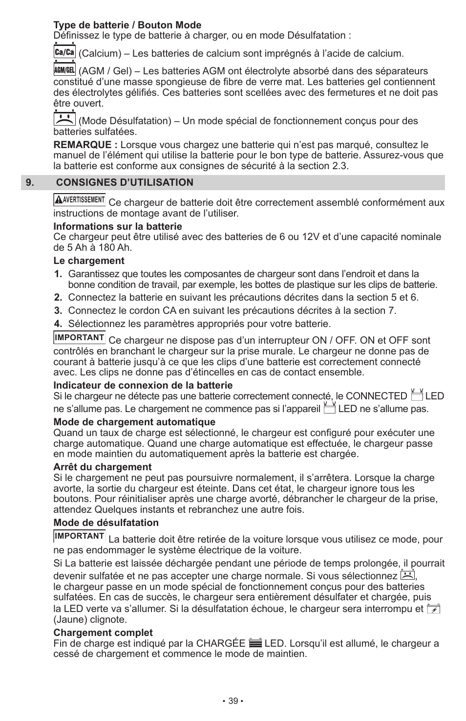 Schumacher SCI15 User Manual | Page 39 / 89