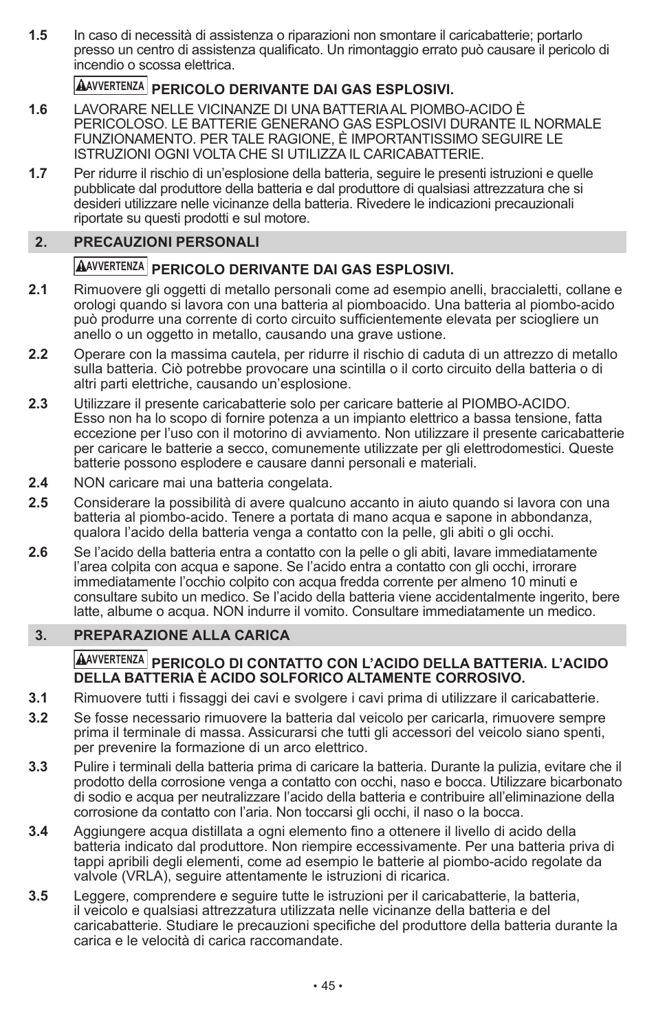 Schumacher SCI15 User Manual | Page 45 / 89