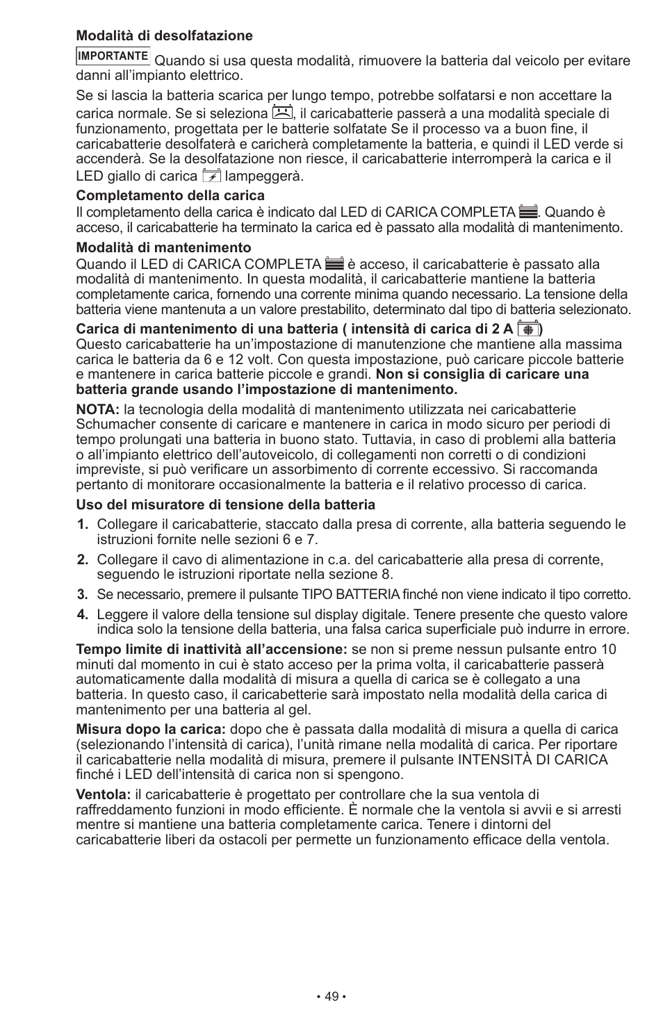 Schumacher SCI15 User Manual | Page 49 / 89