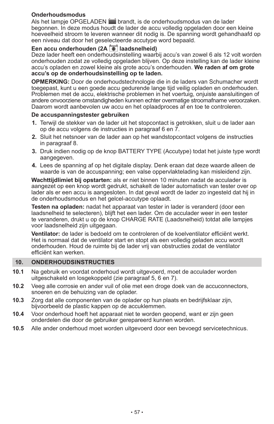 Schumacher SCI15 User Manual | Page 57 / 89