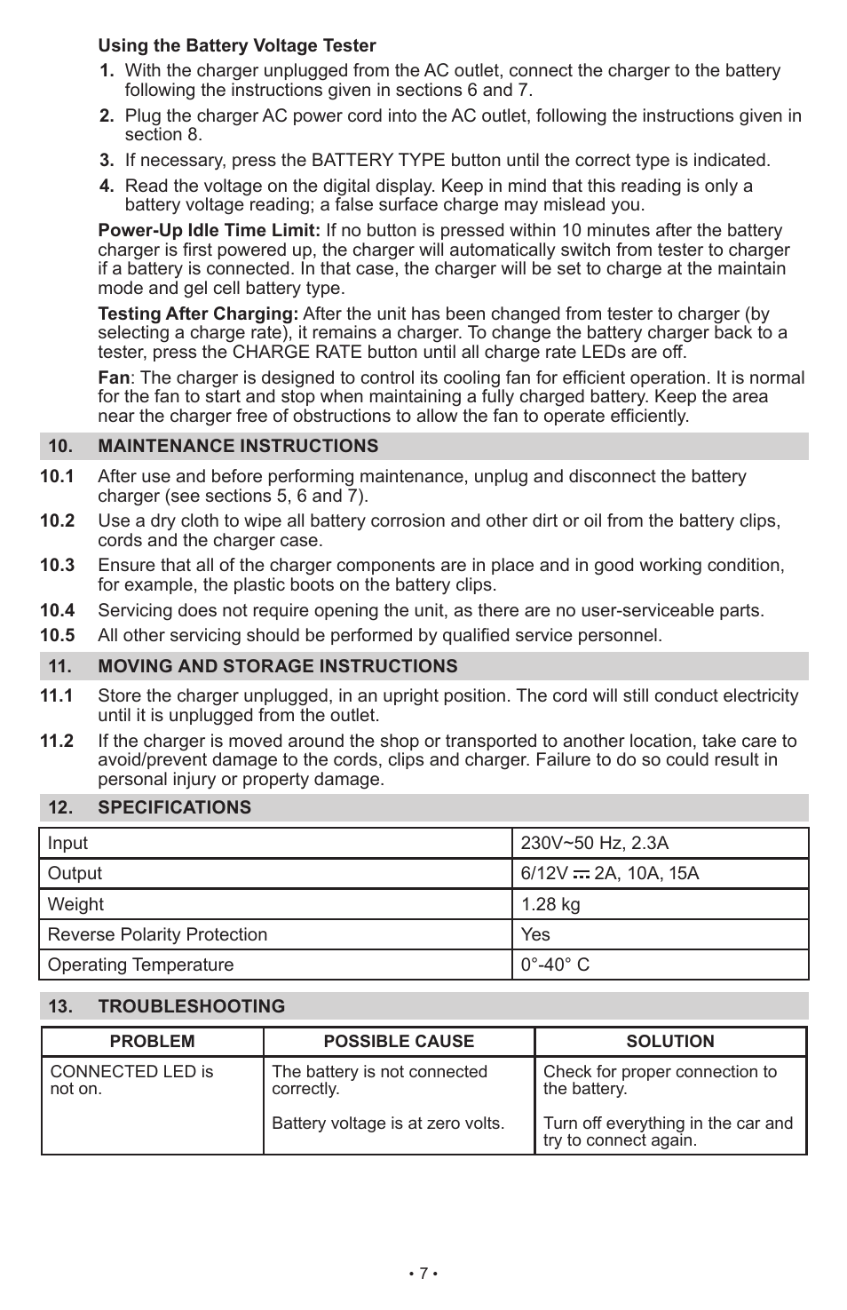 Schumacher SCI15 User Manual | Page 7 / 89