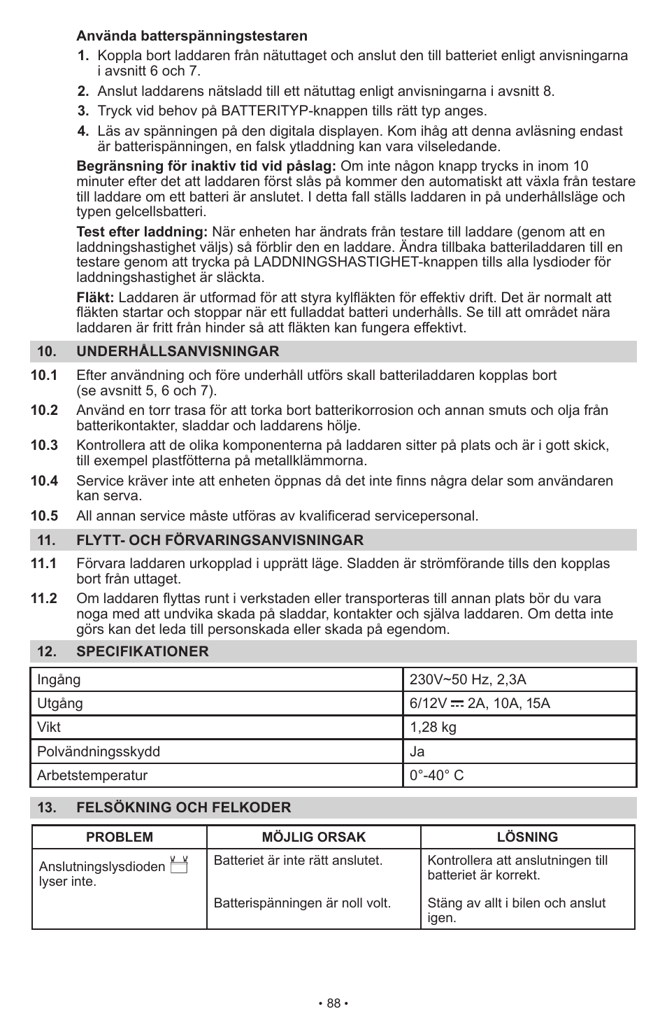 Schumacher SCI15 User Manual | Page 88 / 89