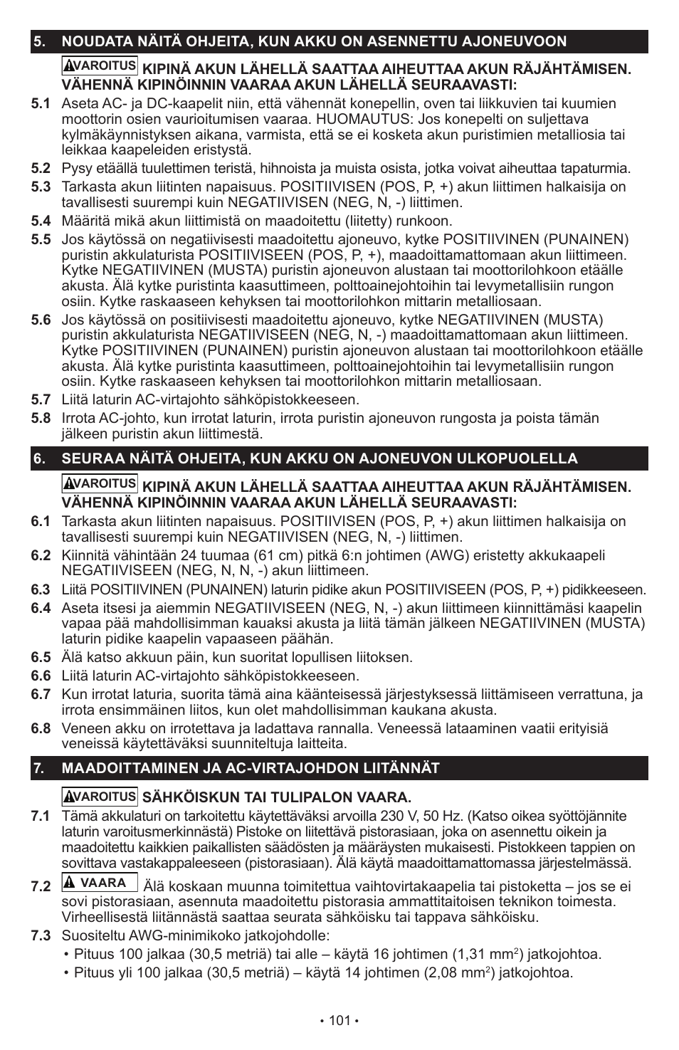 Schumacher SCI90 User Manual | Page 101 / 120