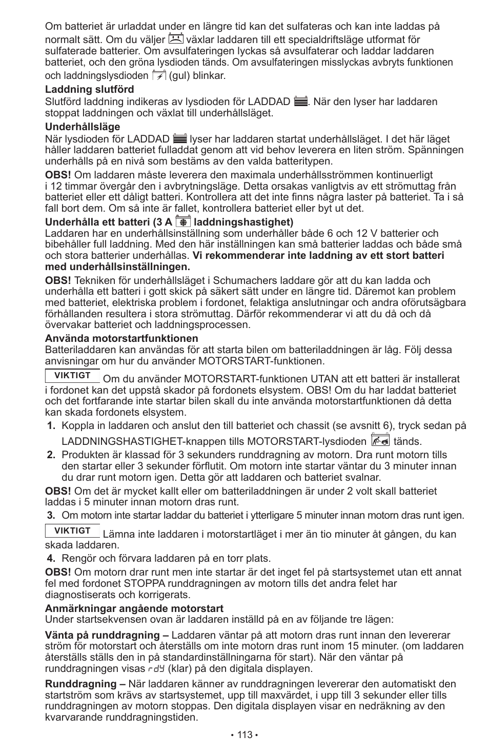Schumacher SCI90 User Manual | Page 113 / 120