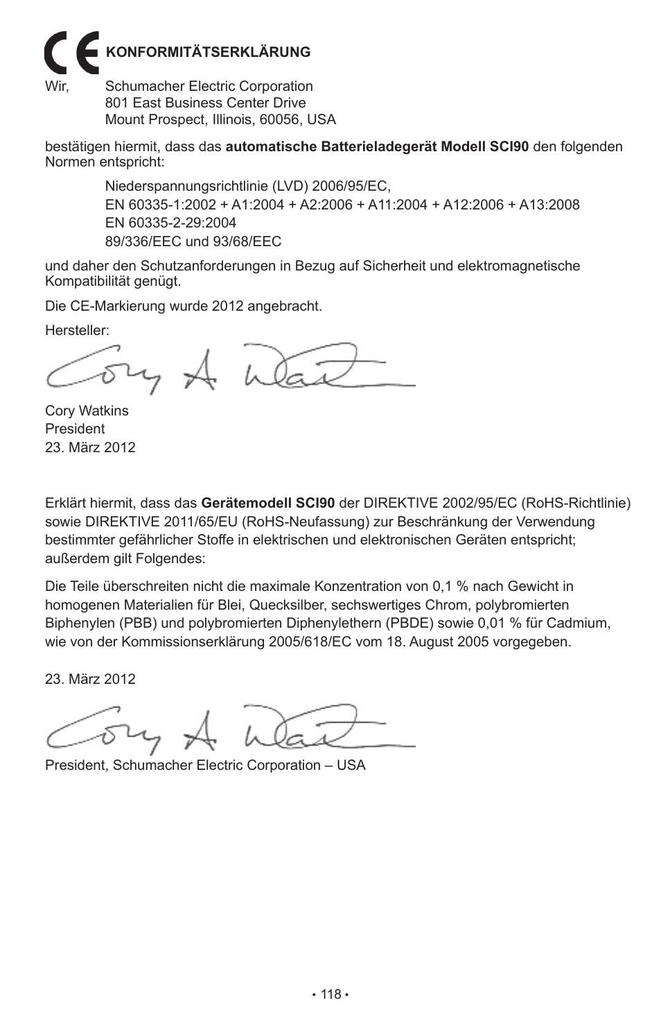 Schumacher SCI90 User Manual | Page 118 / 120