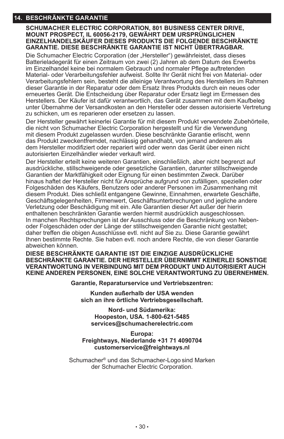 Schumacher SCI90 User Manual | Page 30 / 120