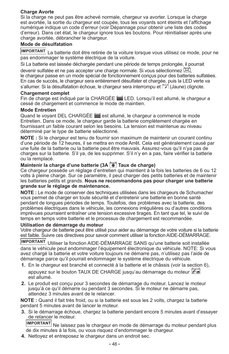 Schumacher SCI90 User Manual | Page 46 / 120