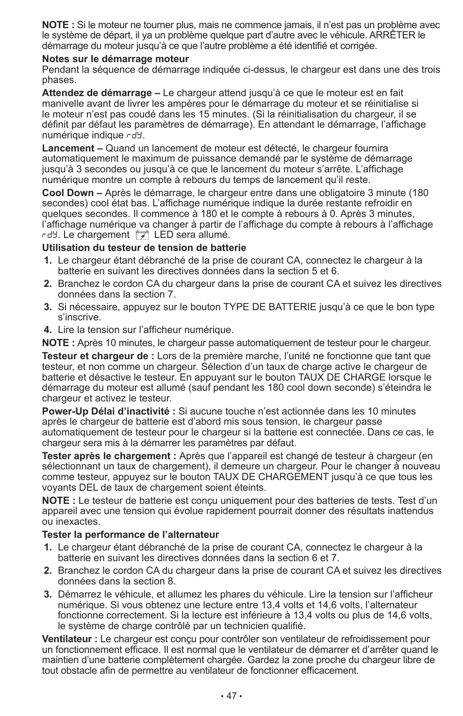 Schumacher SCI90 User Manual | Page 47 / 120