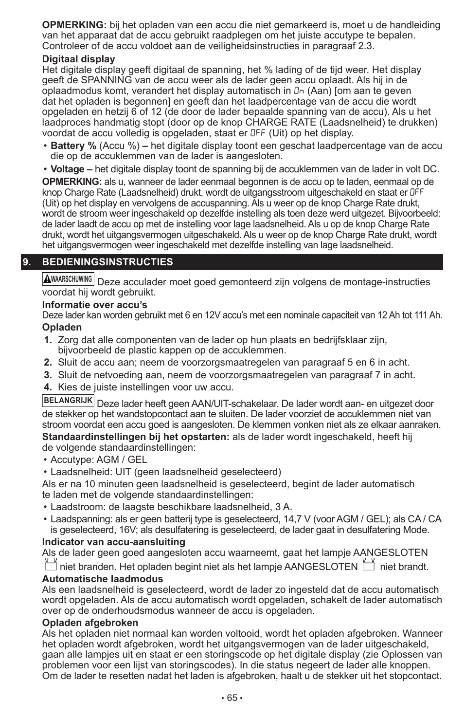 Schumacher SCI90 User Manual | Page 65 / 120