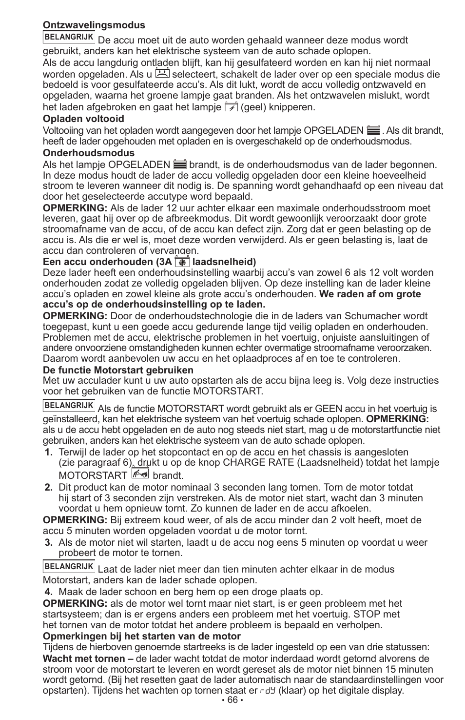 Schumacher SCI90 User Manual | Page 66 / 120