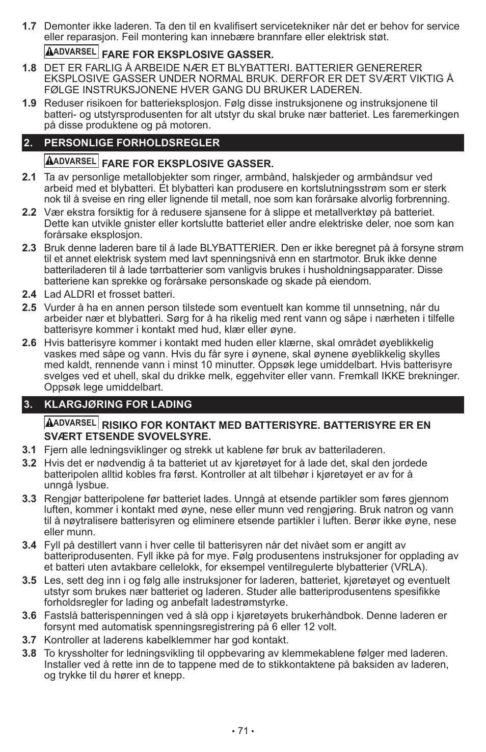 Schumacher SCI90 User Manual | Page 71 / 120