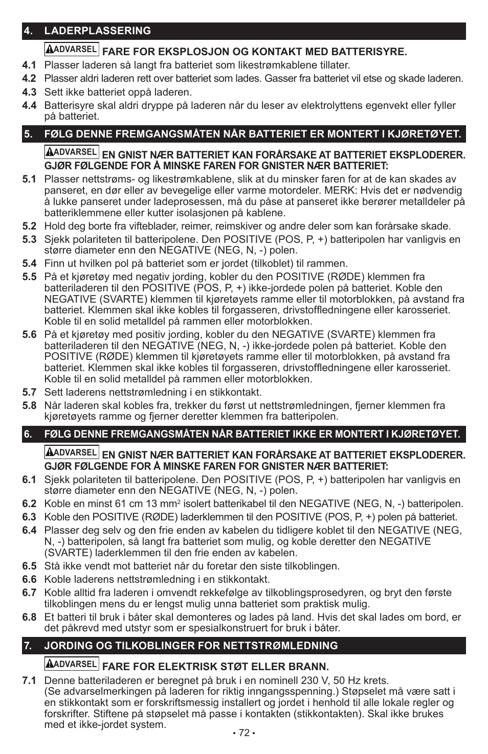 Schumacher SCI90 User Manual | Page 72 / 120