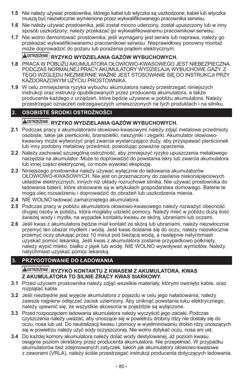 Schumacher SCI90 User Manual | Page 80 / 120