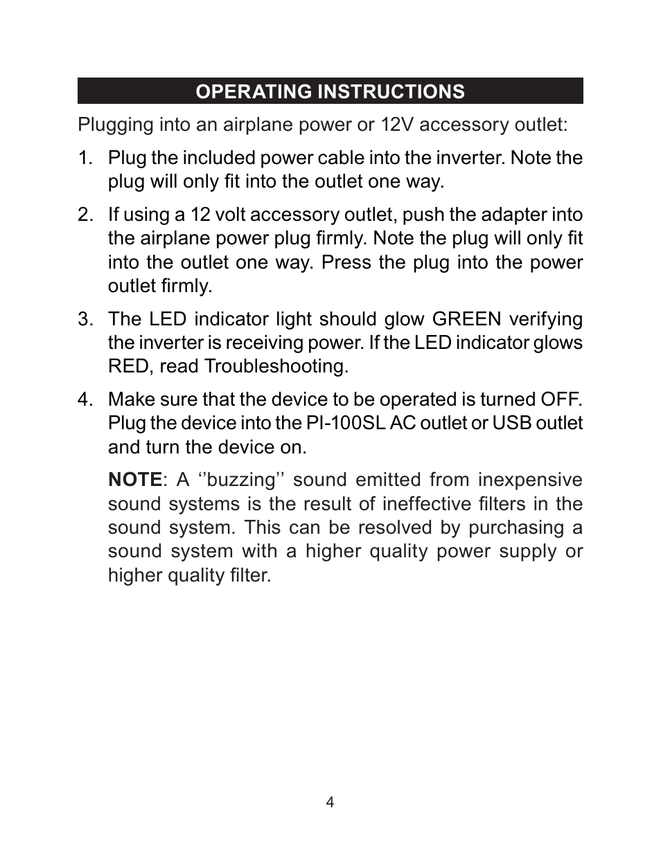 Schumacher PI-100SL User Manual | Page 4 / 8