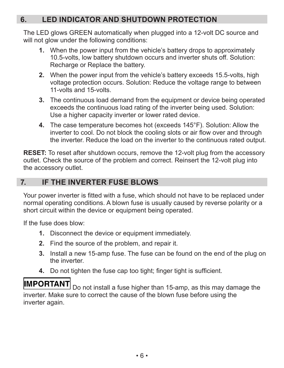 Schumacher 71522 SEARS User Manual | Page 9 / 11