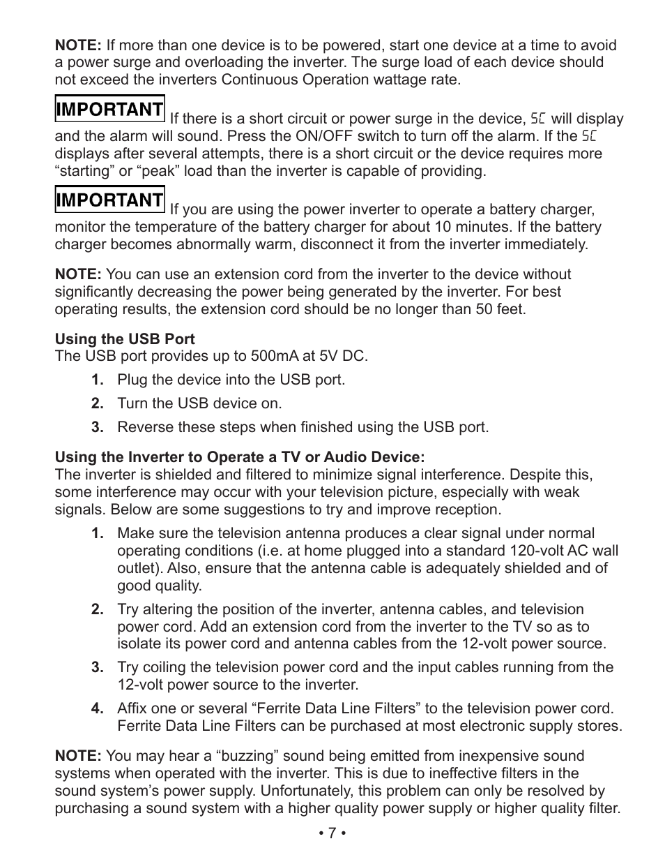 Schumacher 71494 5SEARS User Manual | Page 10 / 14