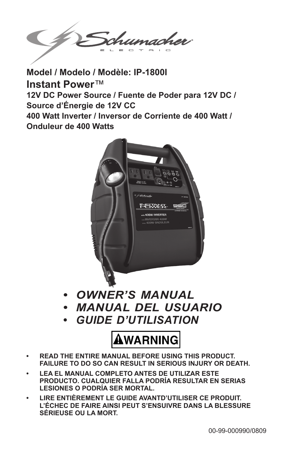 Schumacher IP-1800I User Manual | 37 pages