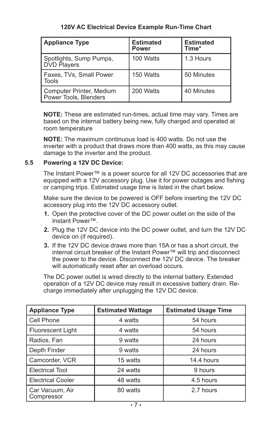 Schumacher IP-1800I User Manual | Page 11 / 37