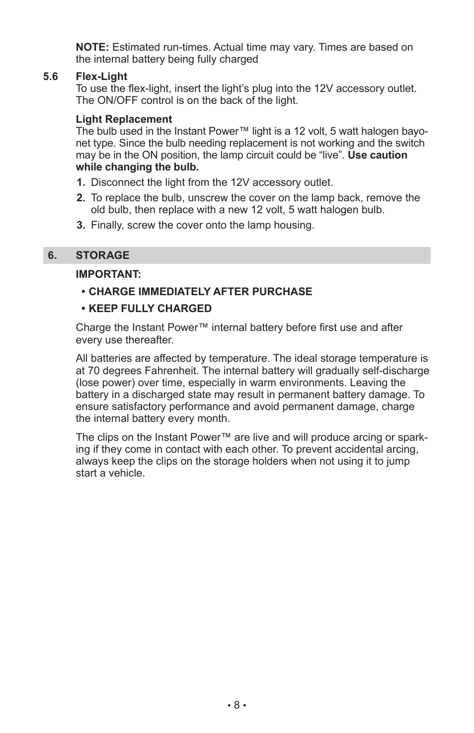 Schumacher IP-1800I User Manual | Page 12 / 37