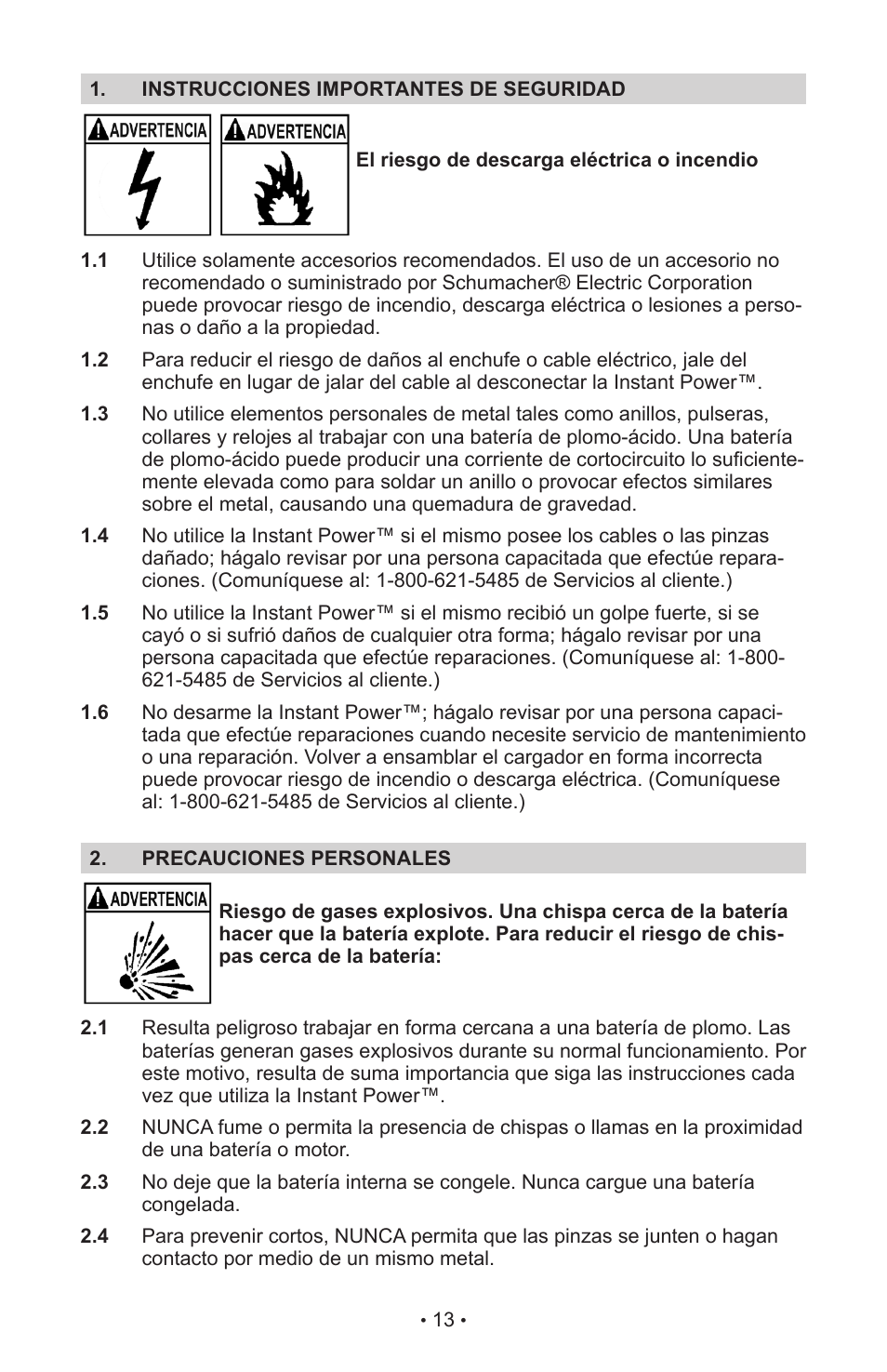 Schumacher IP-1800I User Manual | Page 17 / 37