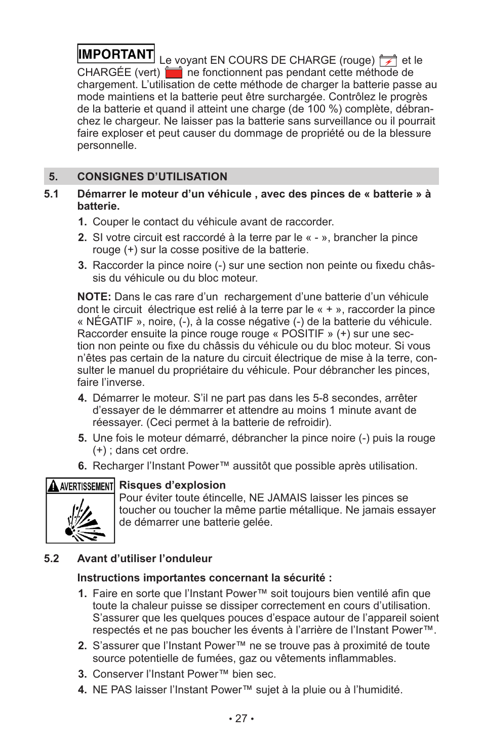 Schumacher IP-1800I User Manual | Page 31 / 37