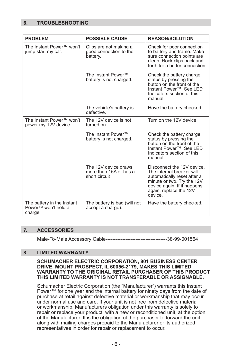 Schumacher IP-55 User Manual | Page 10 / 27
