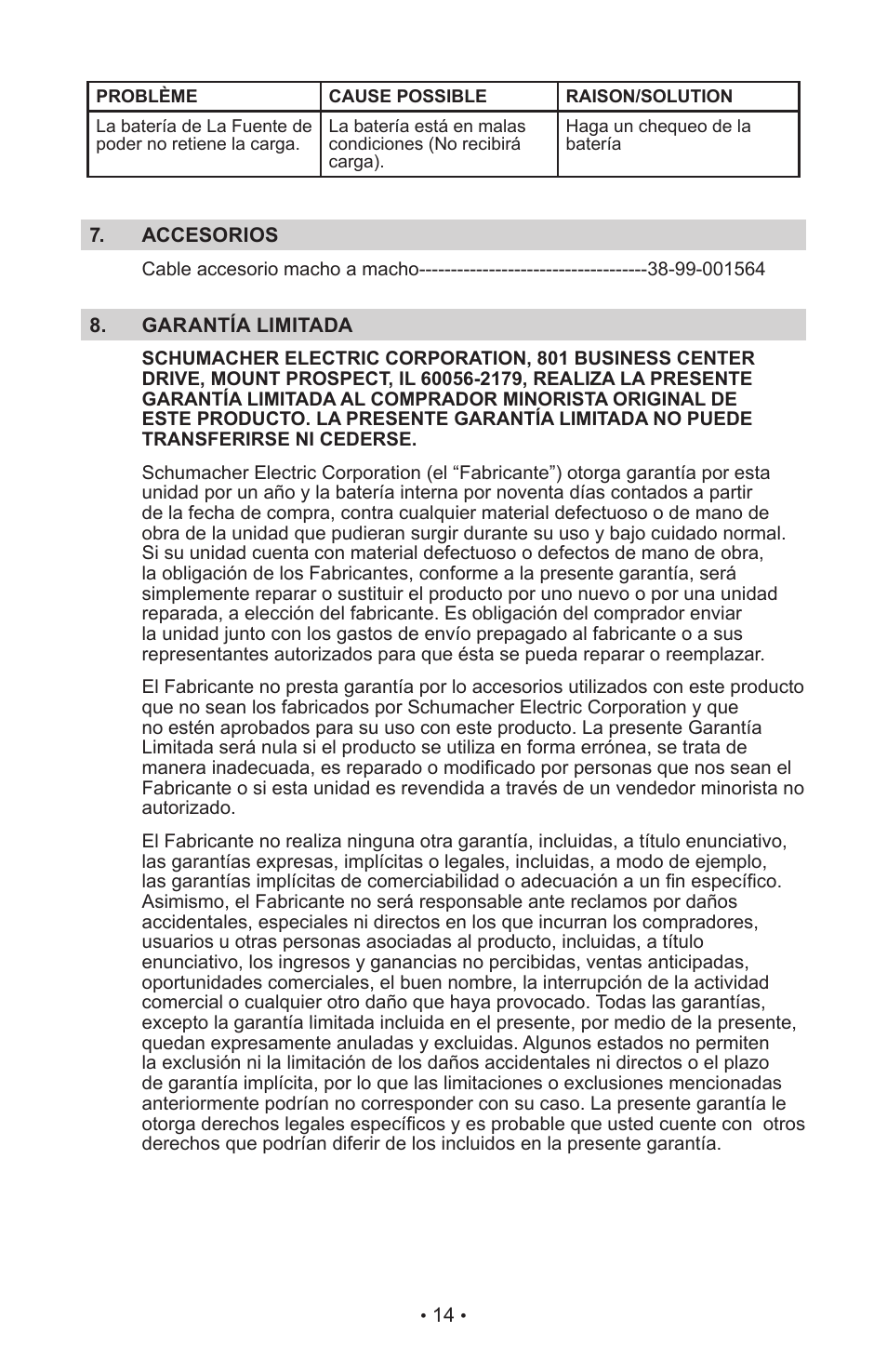 Schumacher IP-55 User Manual | Page 18 / 27