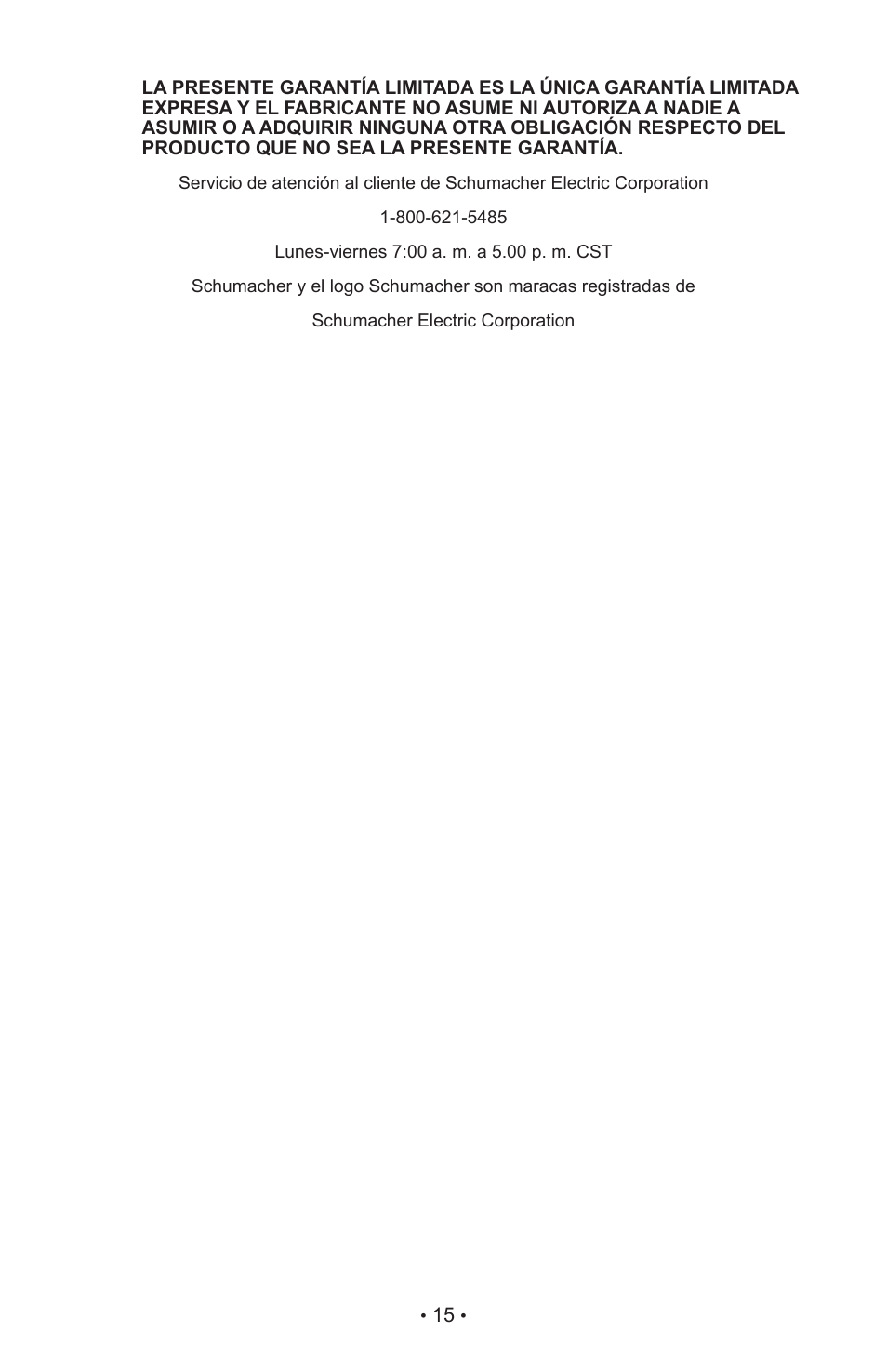 Schumacher IP-55 User Manual | Page 19 / 27