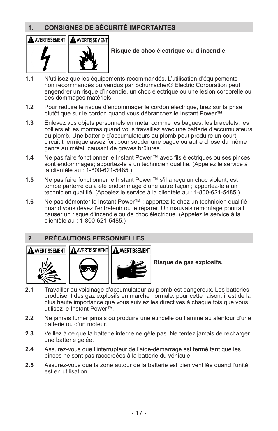 Schumacher IP-55 User Manual | Page 21 / 27