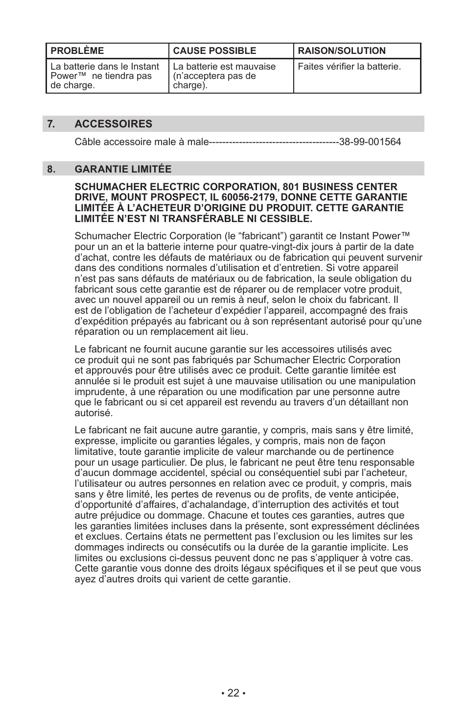 Schumacher IP-55 User Manual | Page 26 / 27