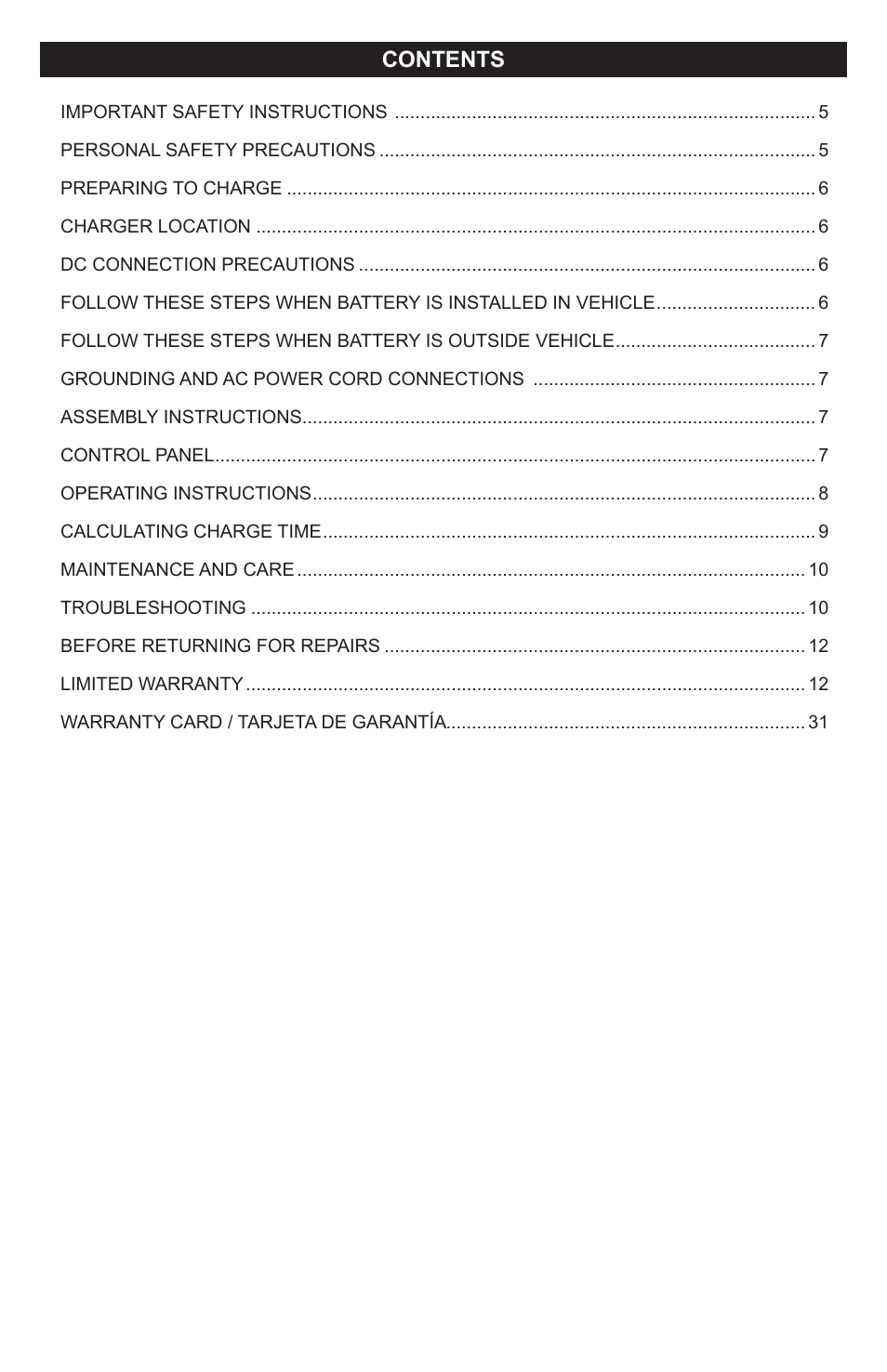 Schumacher PSC-2030T User Manual | Page 2 / 32