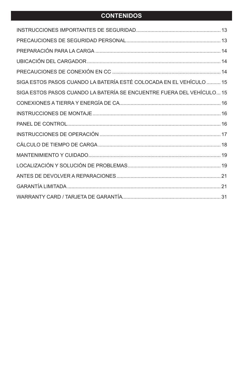 Schumacher PSC-2030T User Manual | Page 3 / 32
