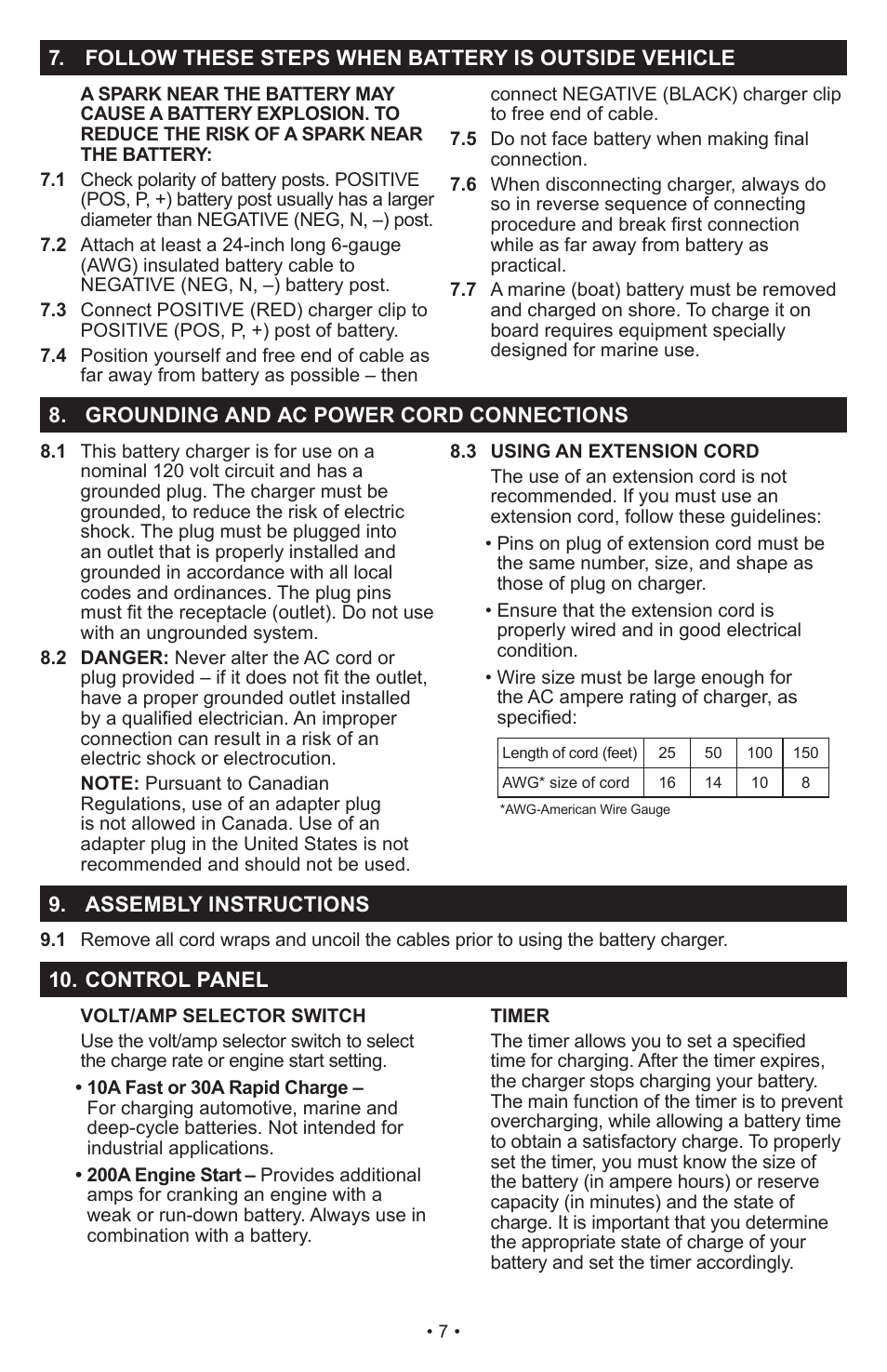 Schumacher PSC-2030T User Manual | Page 7 / 32