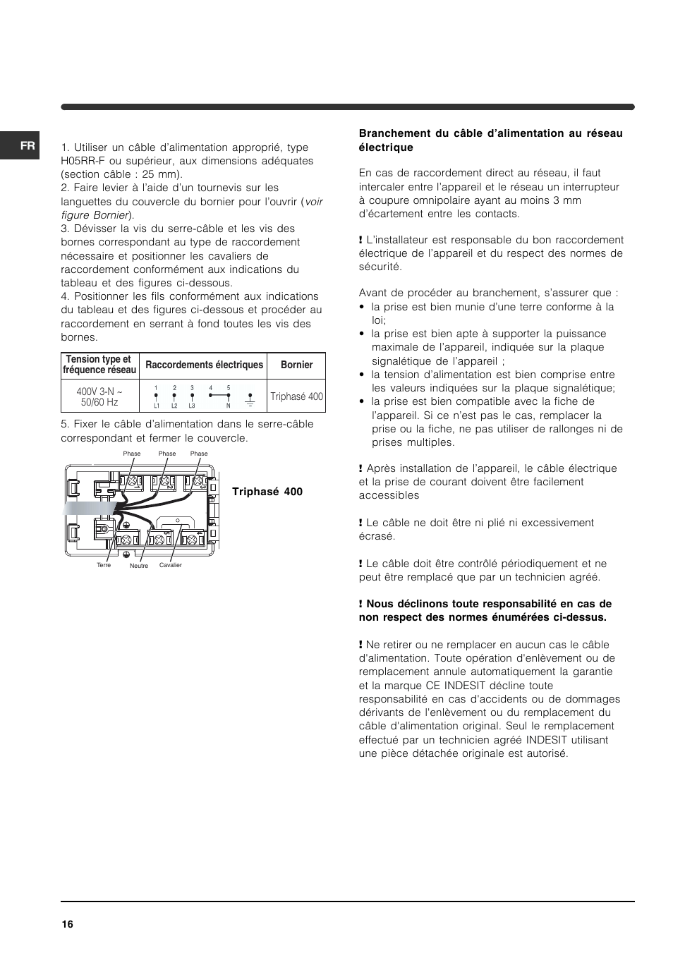 Indesit VRA 641 D X User Manual | Page 16 / 60