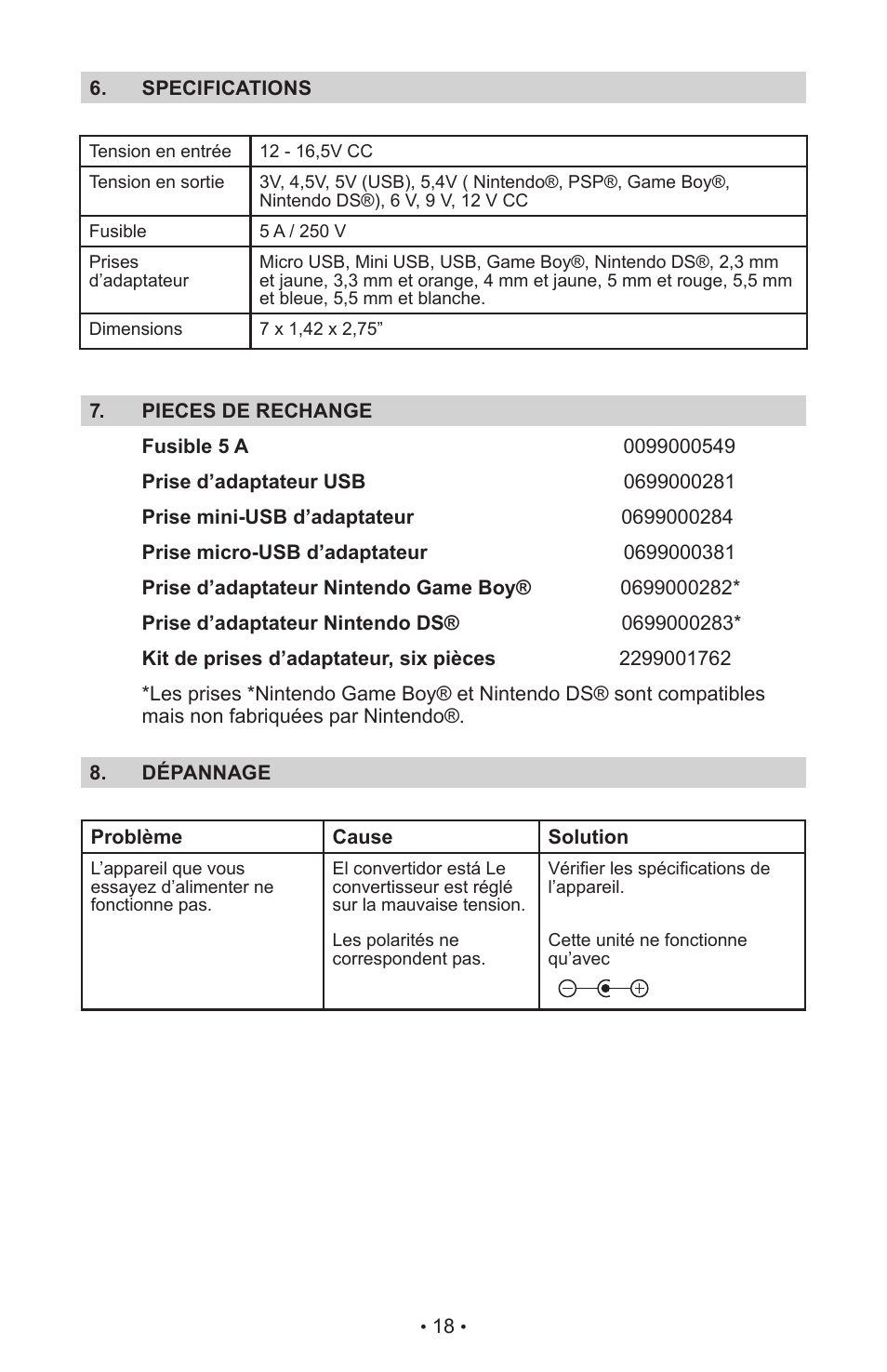 Schumacher SAC-110 User Manual | Page 21 / 23