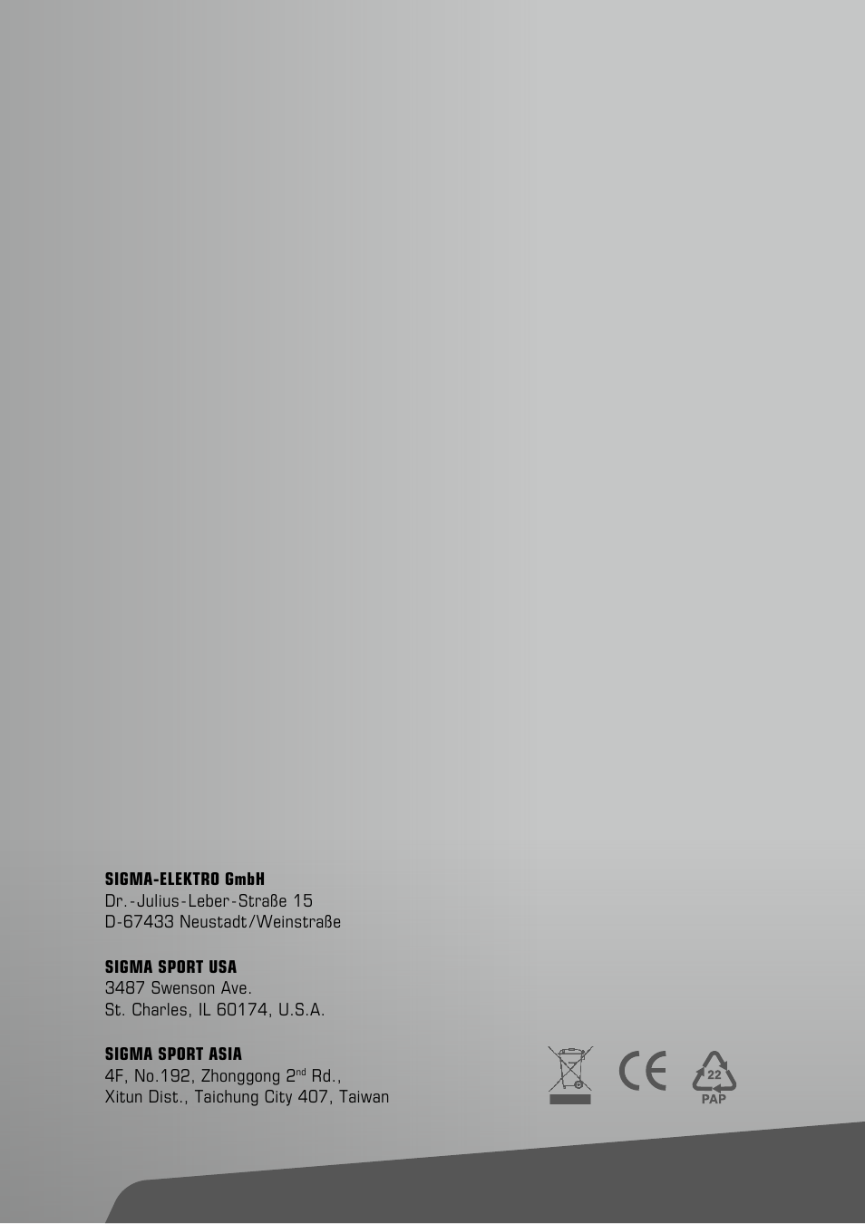 SIGMA ROX 5.0 User Manual | Page 40 / 40