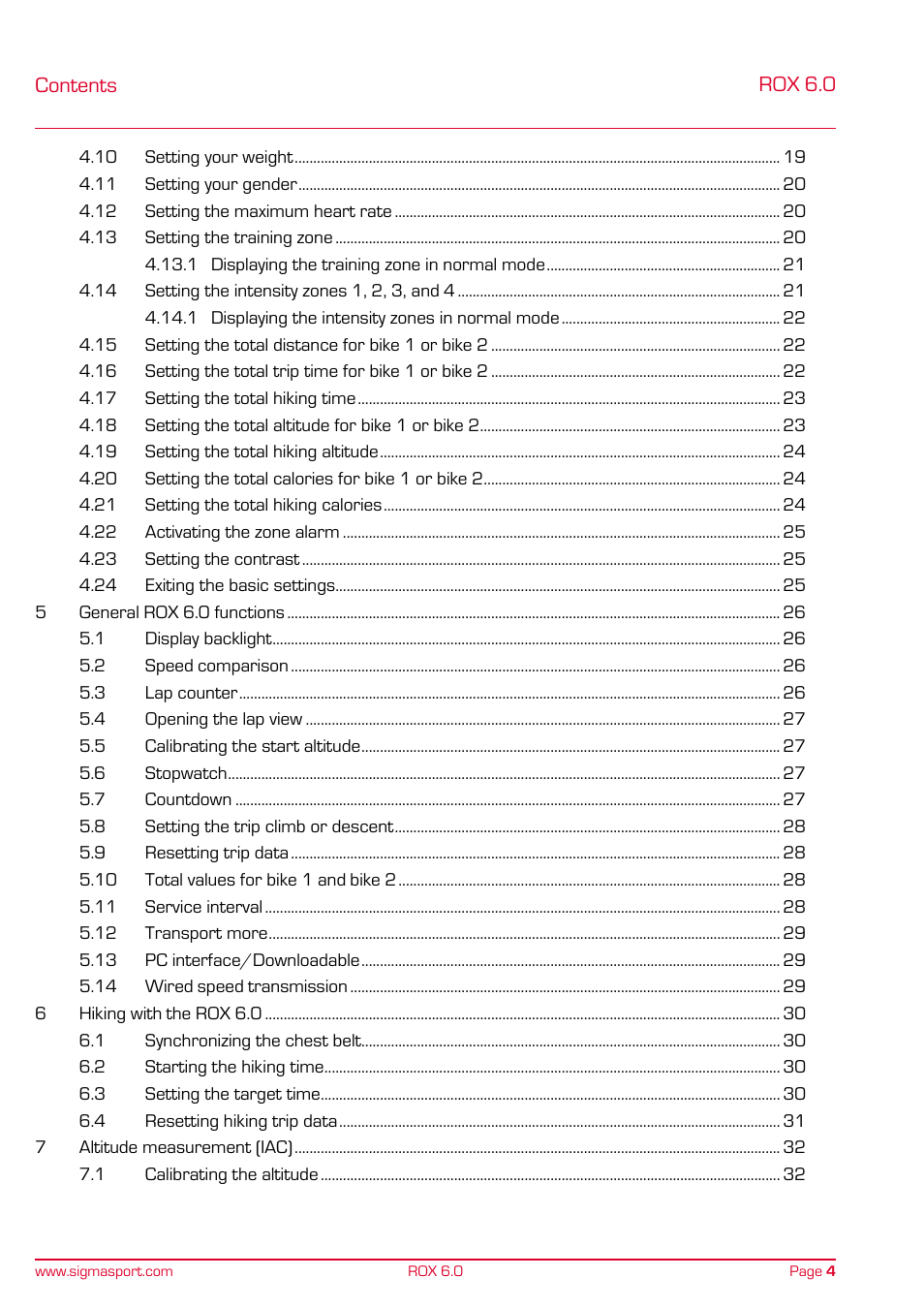 SIGMA ROX 6.0 CAD User Manual | Page 4 / 42