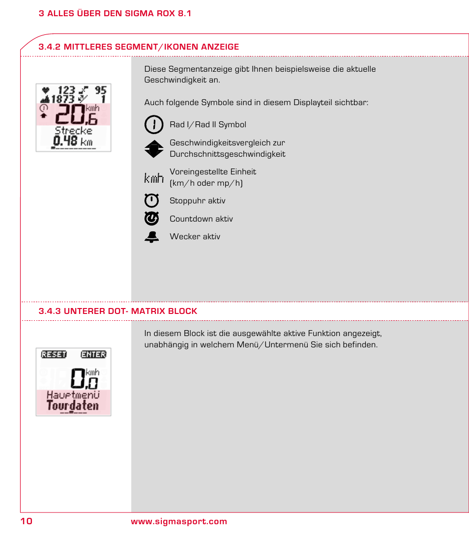 SIGMA ROX 8.1 User Manual | Page 10 / 172