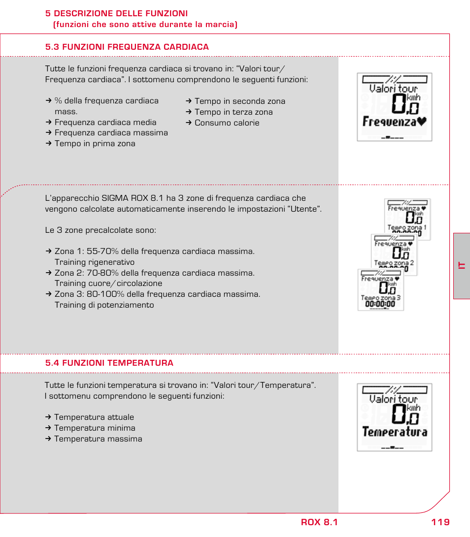 SIGMA ROX 8.1 User Manual | Page 119 / 172