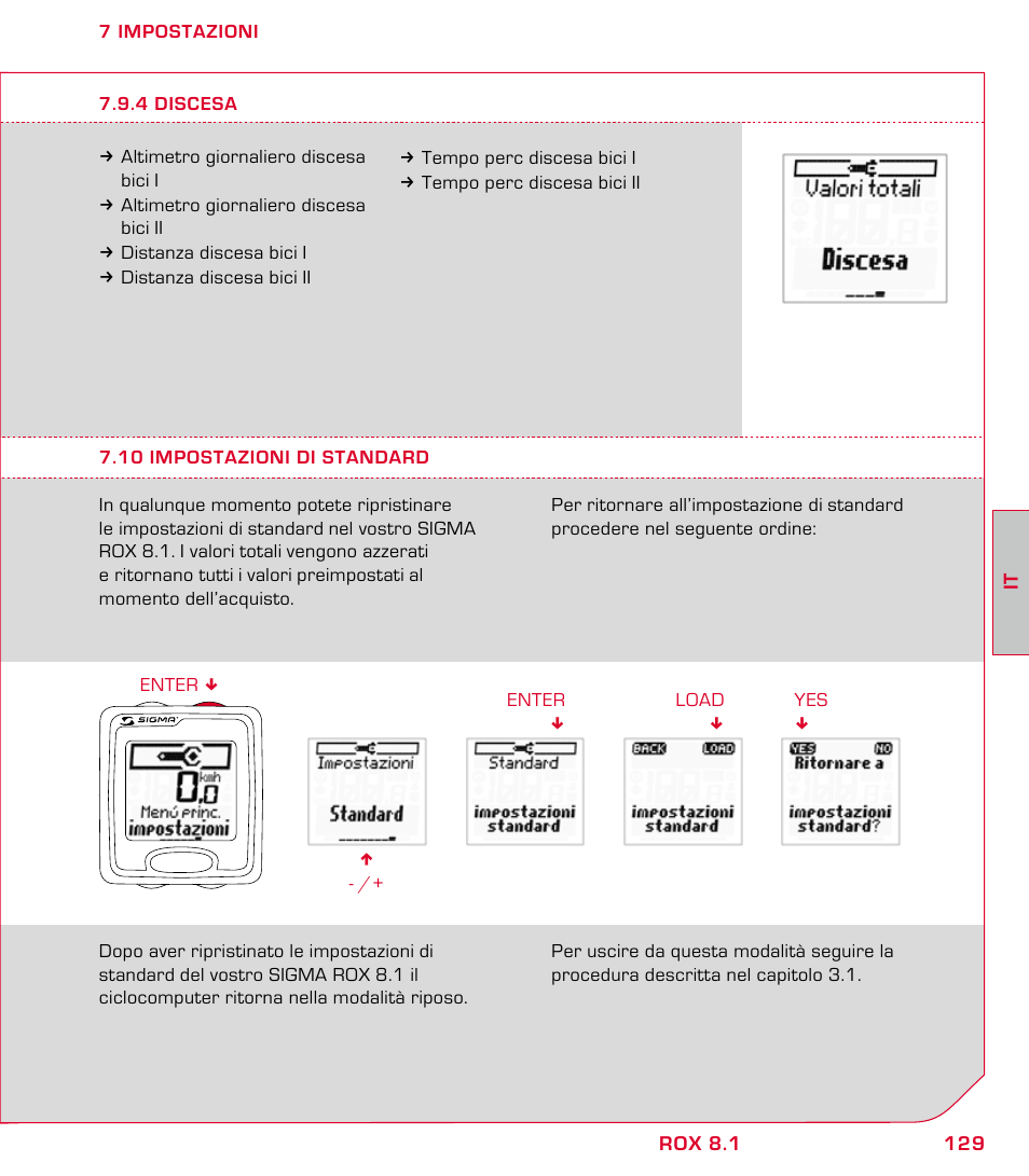 SIGMA ROX 8.1 User Manual | Page 129 / 172