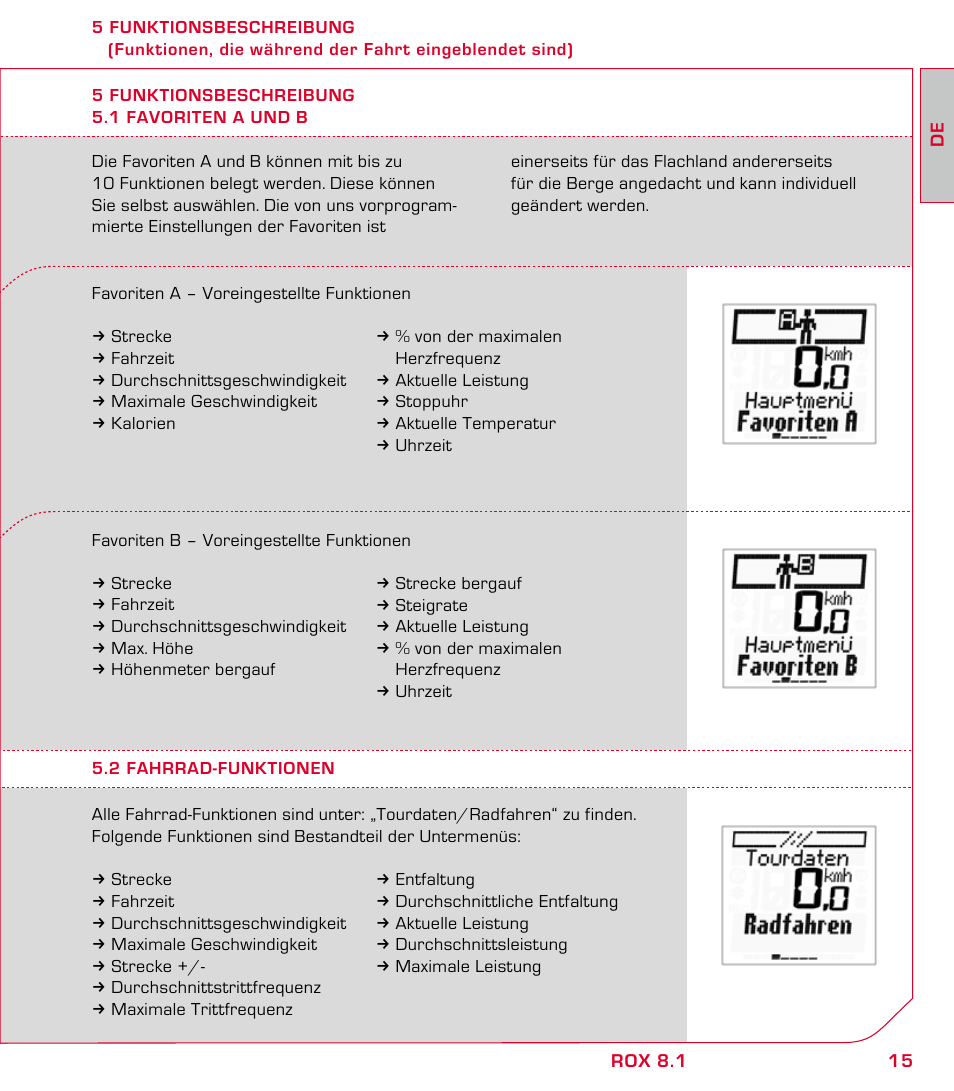 SIGMA ROX 8.1 User Manual | Page 15 / 172