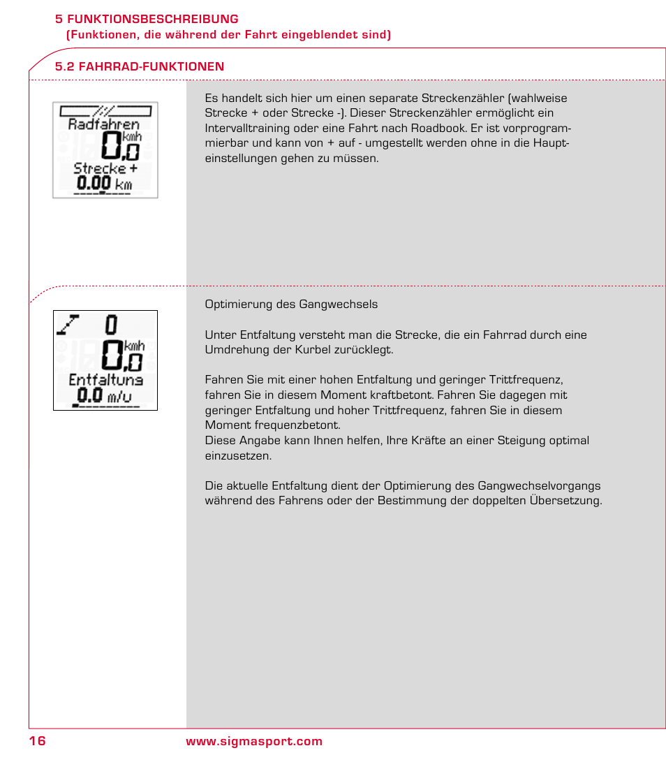 SIGMA ROX 8.1 User Manual | Page 16 / 172