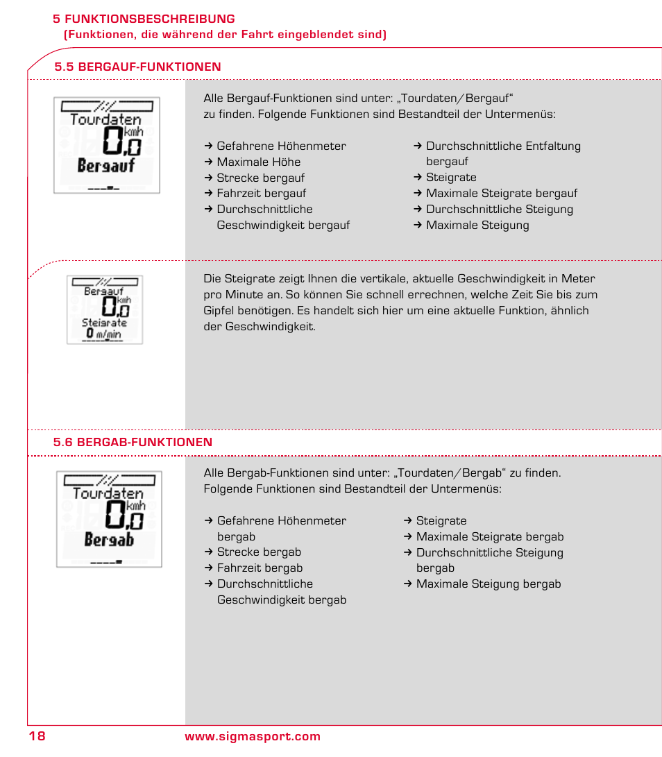 SIGMA ROX 8.1 User Manual | Page 18 / 172