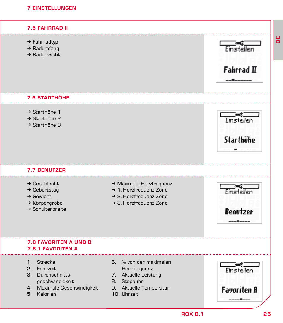 SIGMA ROX 8.1 User Manual | Page 25 / 172