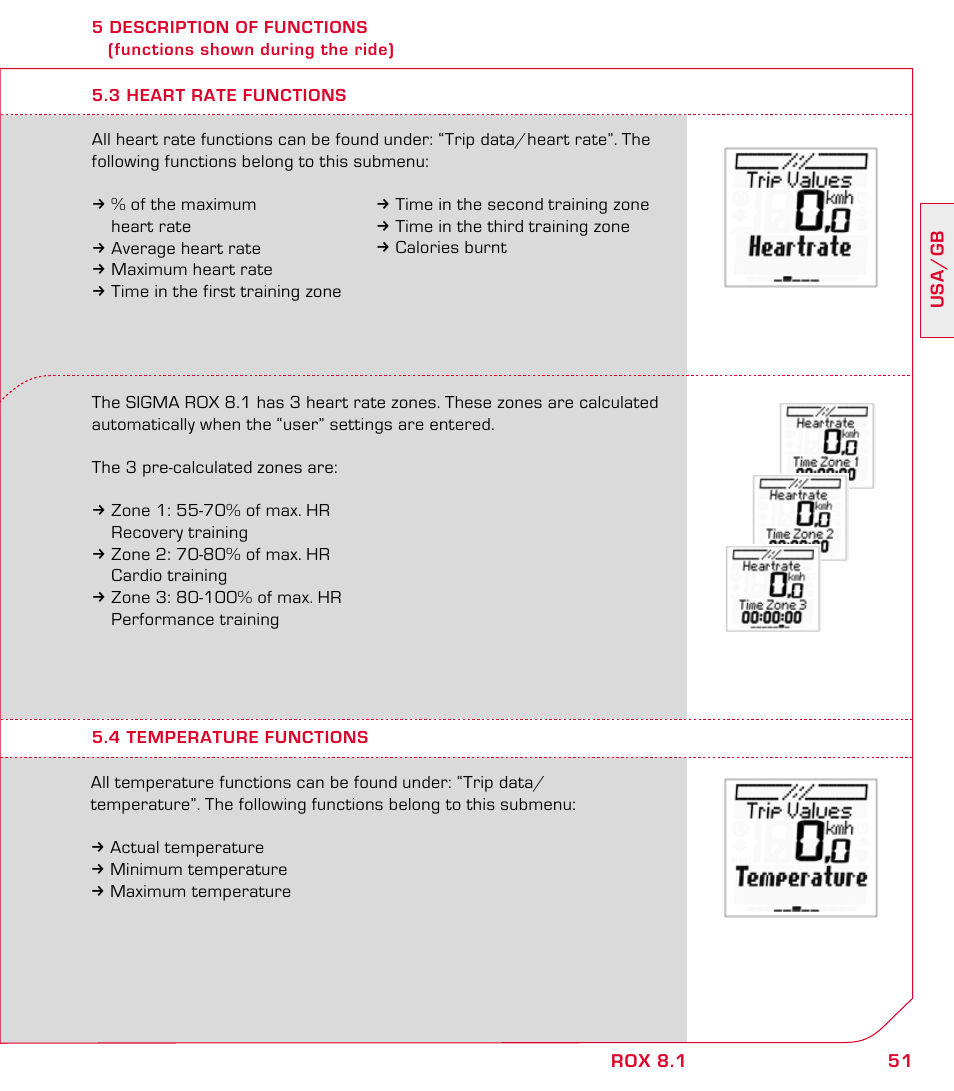 SIGMA ROX 8.1 User Manual | Page 51 / 172