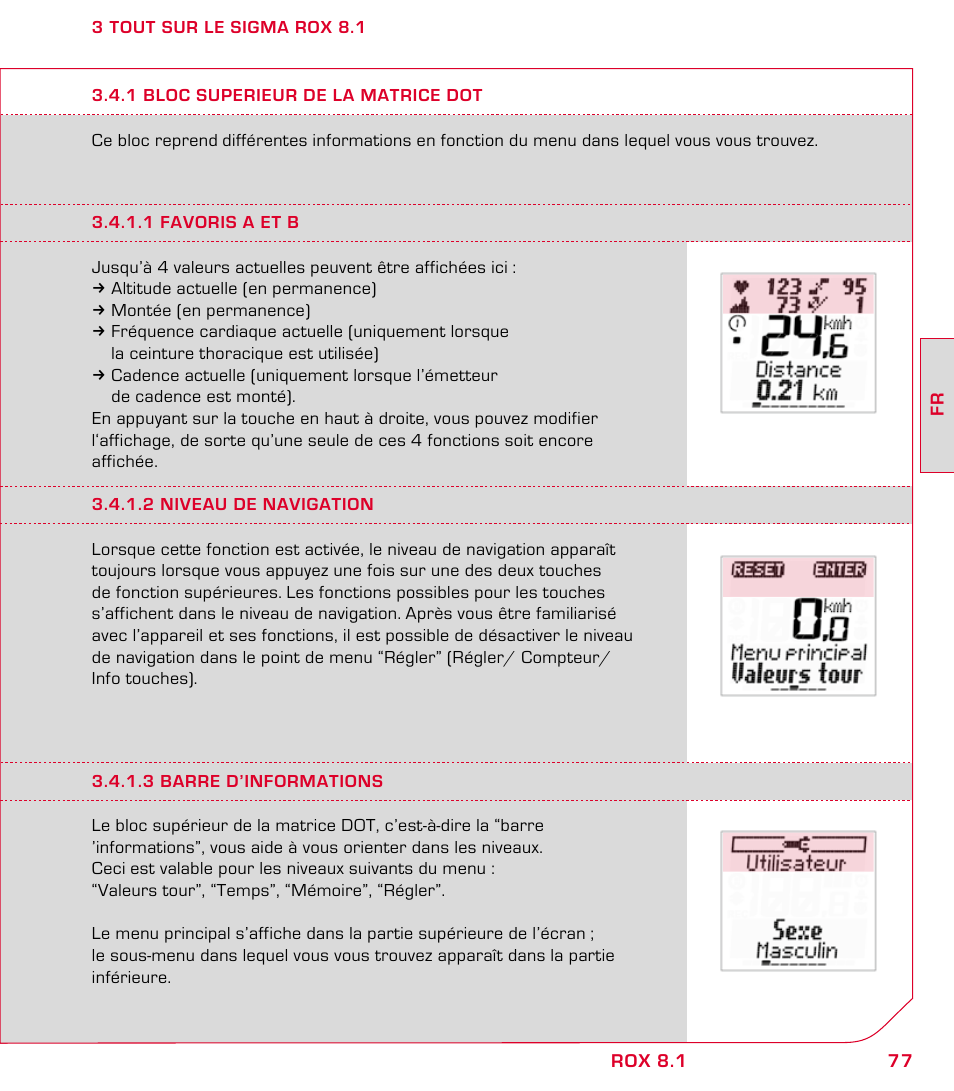 SIGMA ROX 8.1 User Manual | Page 77 / 172