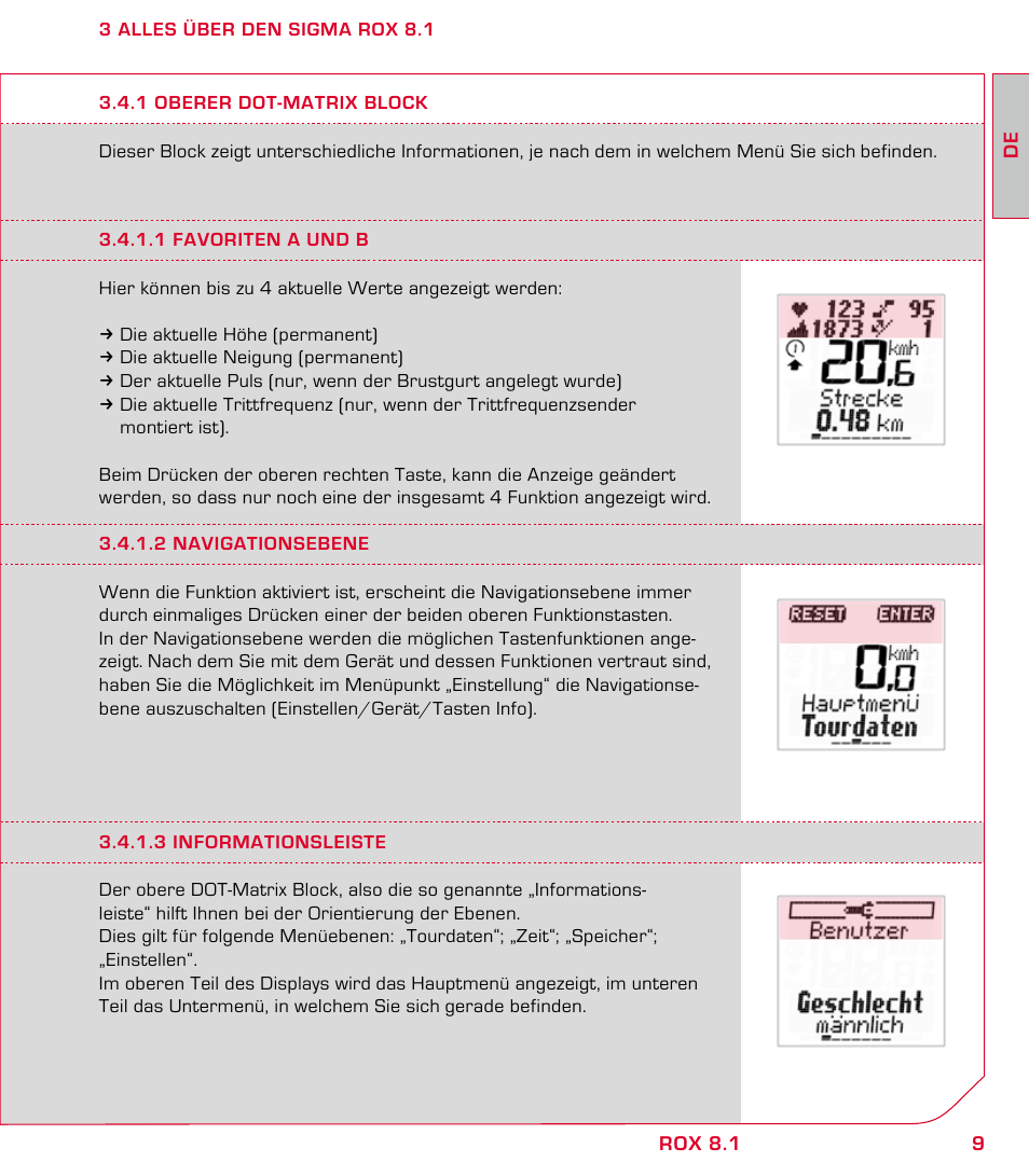 SIGMA ROX 8.1 User Manual | Page 9 / 172