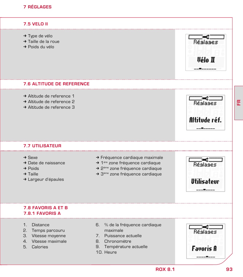 SIGMA ROX 8.1 User Manual | Page 93 / 172