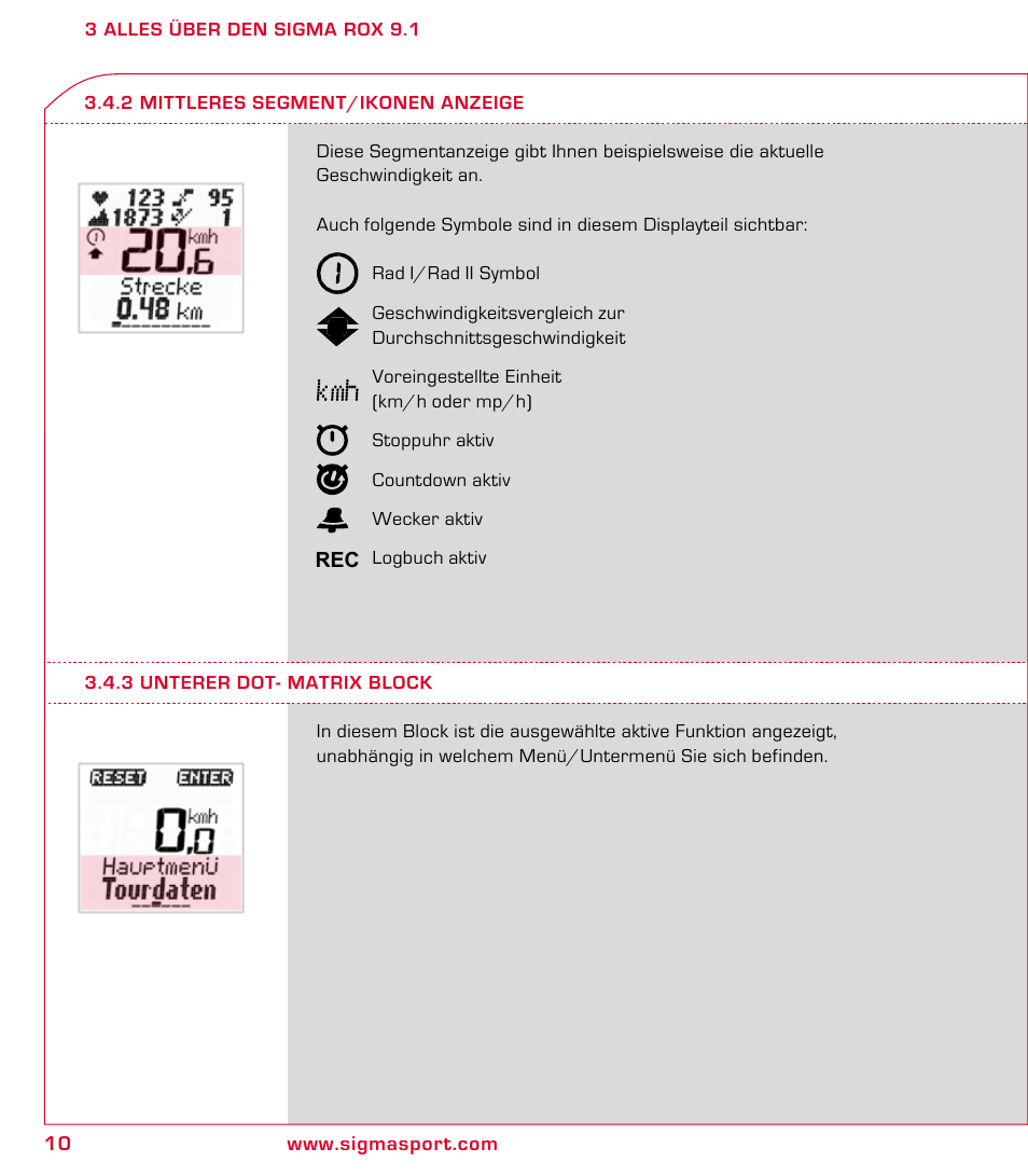 SIGMA ROX 9.1 User Manual | Page 10 / 184