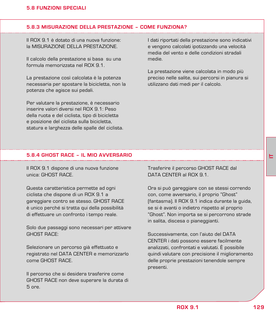 SIGMA ROX 9.1 User Manual | Page 129 / 184